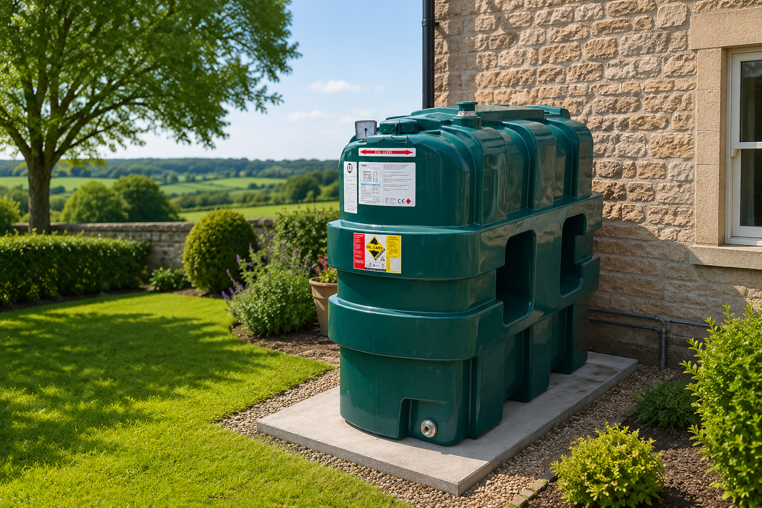 How to Keep Your Oil Tank Area Safe and Tidy in Summer