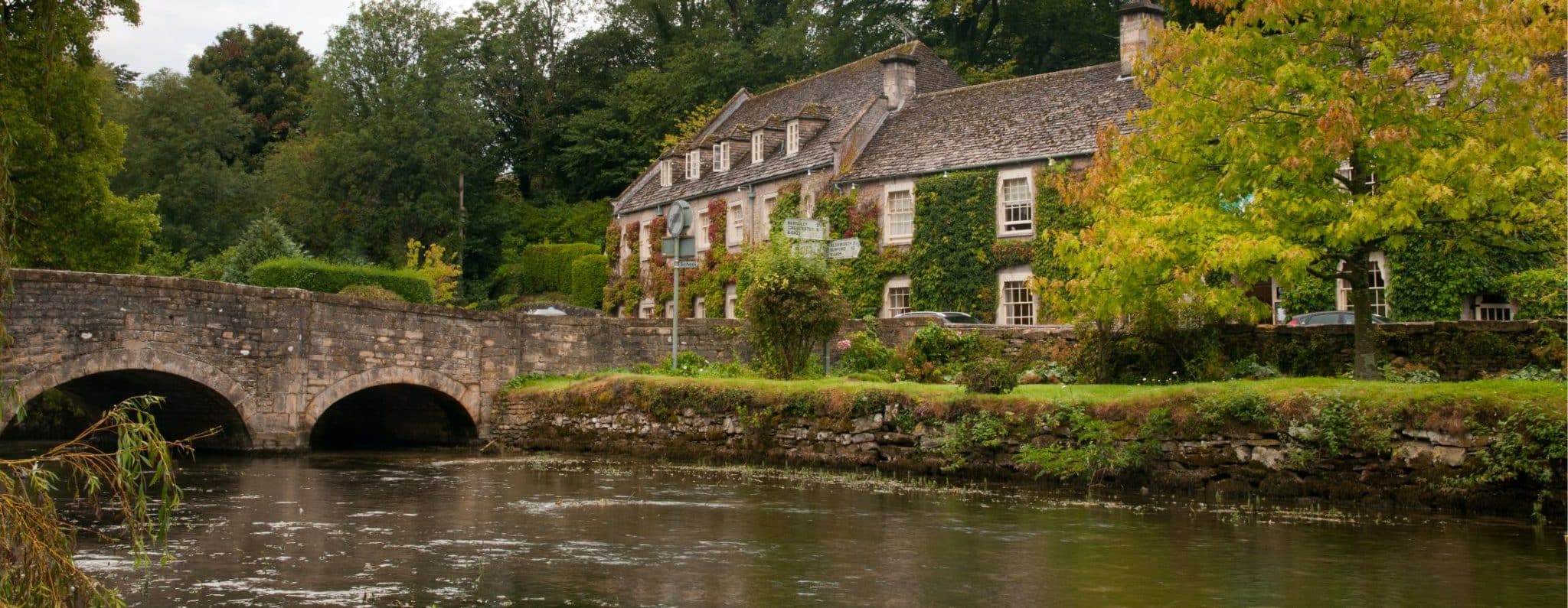 Wide Image Of A Remote House